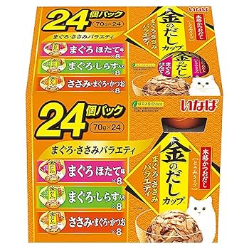 Amazon.co.jp: いなば 金のだしカップ まぐろ・ささみバラエティ